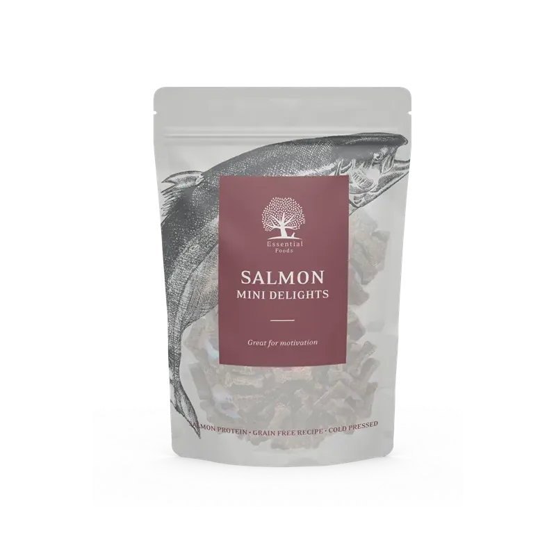 Friandises pour chien SALMON MINI DELIGHTS ESSENTIAL FOODS