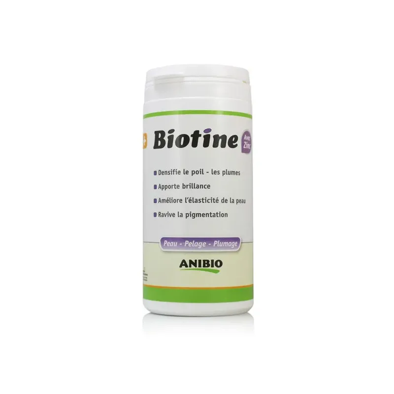 Biotine pour chien ANIBIO BIOTINE EN POUDRE 260 G