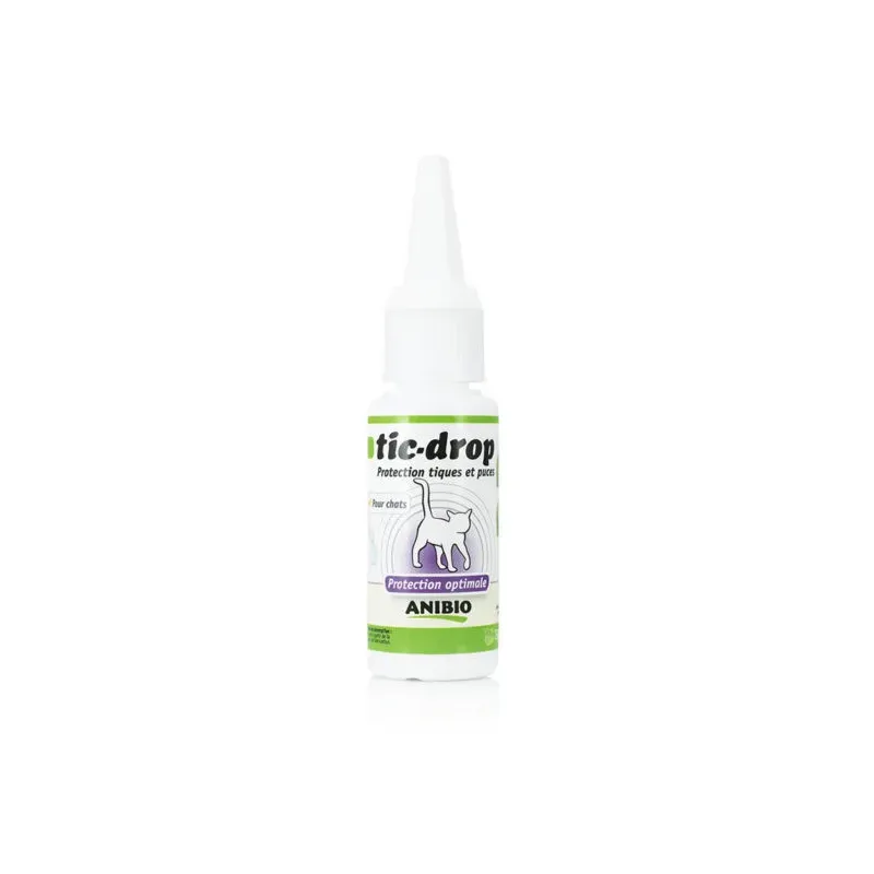 Anti-puce et anti-tique chats TIC-DROP - TIQUES ET PUCES CHATS 30 ML - ANIBIO