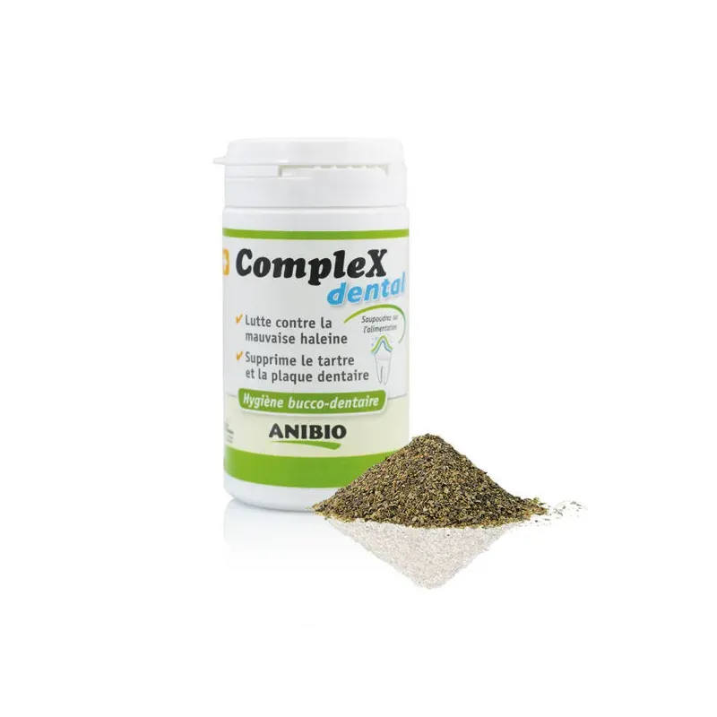 ANIBIO CompleX dental 60 Gr - Soin bucco-dentaire pour chat et chien