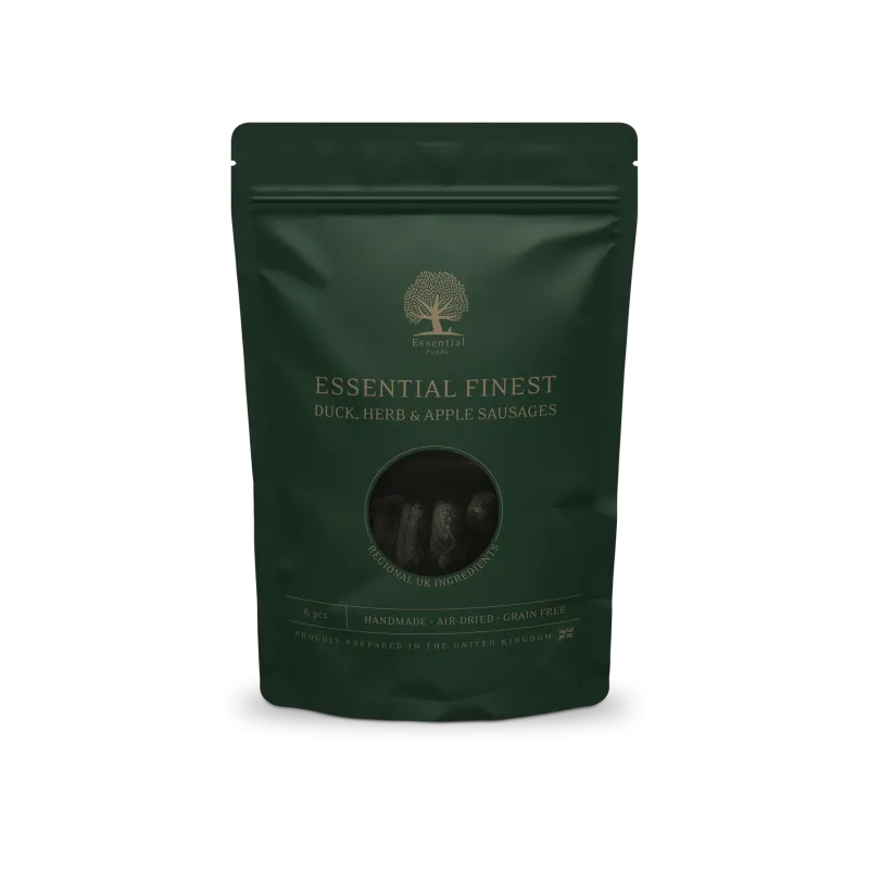 FINEST CANARD, HERBES ET POMME EN SAUCISSES