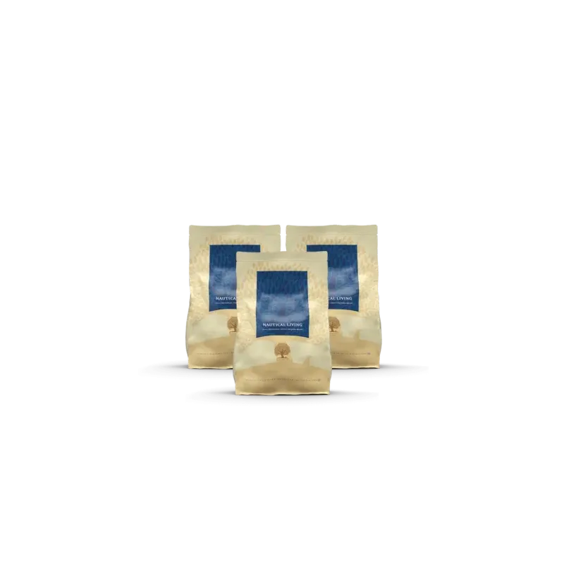 Croquettes chien NAUTICAL LIVING en lot de 3sacs de 2.5 KG ESSENTIAL FOODS