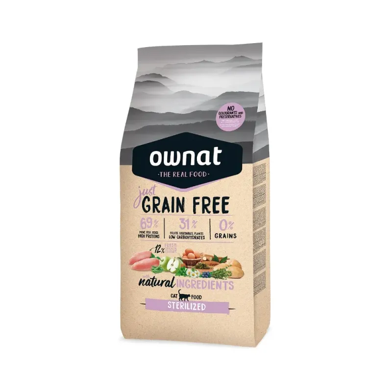 OWNAT - CROQUETTE SANS CEREALES CHAT STERILISE