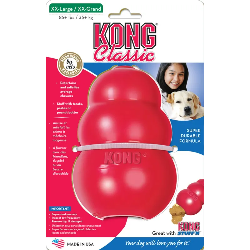 KONG TOY EXTRA LARGE ROUGE