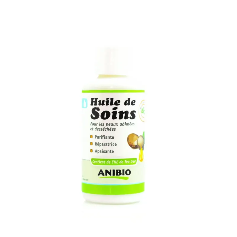 Soin de la peau chien ANIBIO HUILE DE SOINS BIO