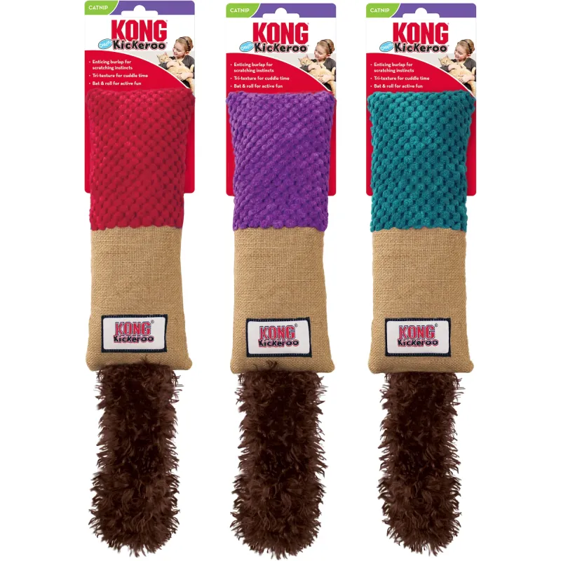 KONG CAT KICKEROO CUDDLER ASSORTED