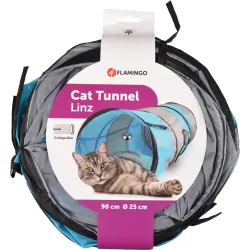 TUNNEL POUR CHAT LINZ 1 TROU 90CM DIAM25CM