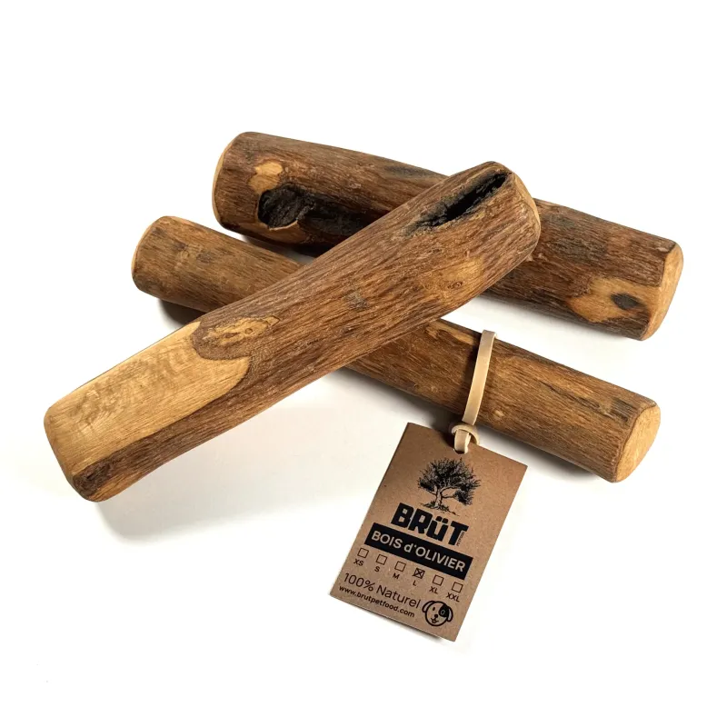 Bois d’olivier pour chien – Mastication naturelle, durable et saine