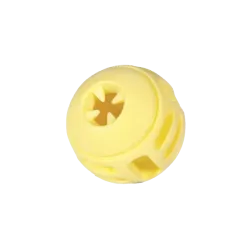 Jouet chien TPR balle jaune vanille 8cm