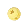 Jouet chien TPR balle jaune vanille 8cm