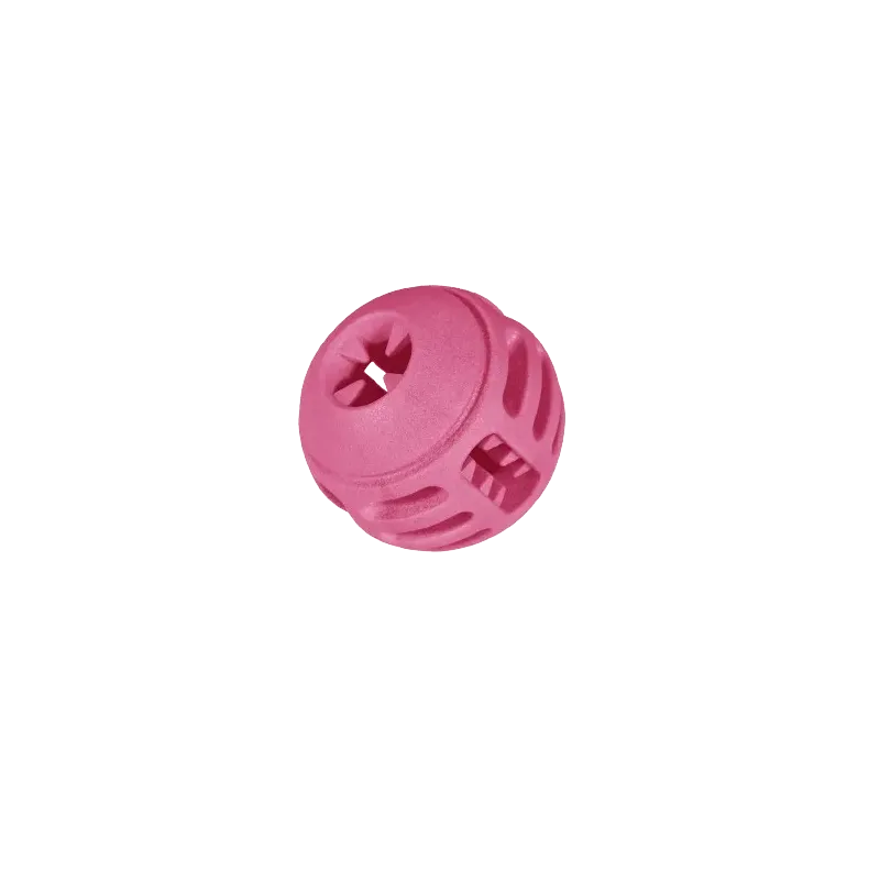 Jouet chien TPR balle rouge fraise 8cm