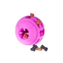 Jouet chien TPR balle rouge fraise 8cm