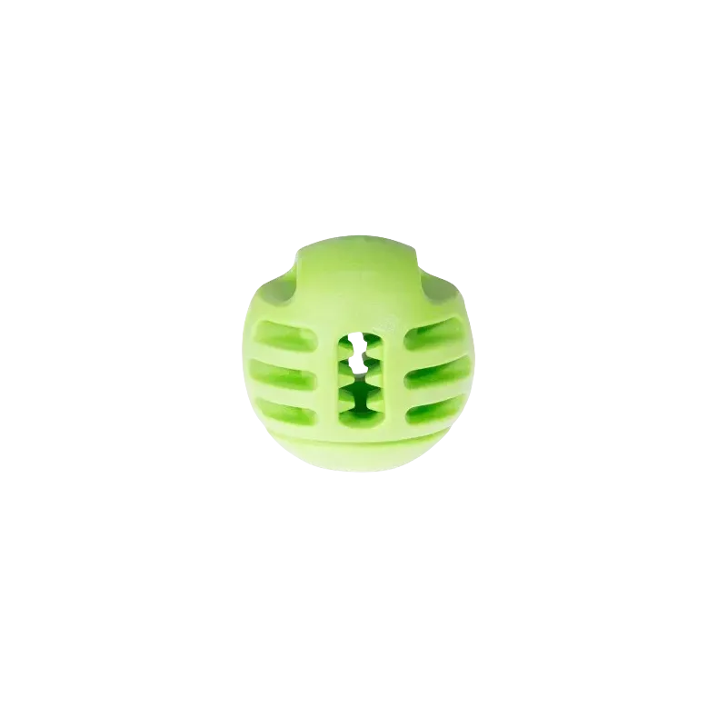 Jouet chien TPR balle verte pomme 8cm