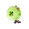 Jouet chien TPR balle verte pomme 8cm